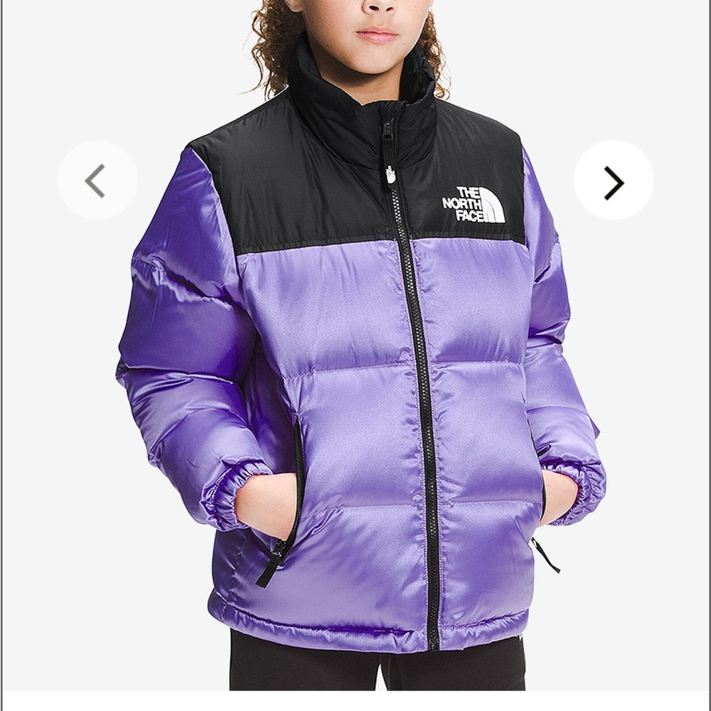 The North Face Nuptse Sweet Violet/Black Girls XL/Women’s Small